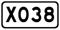 China County Road X038.svg