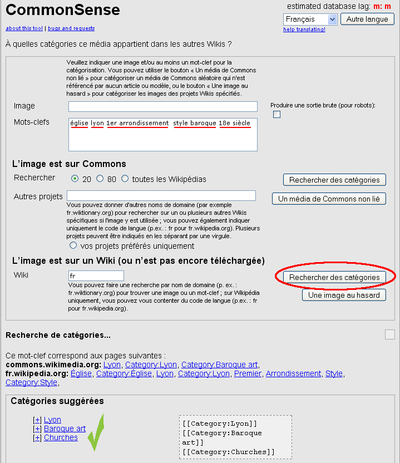 Commonsense permet de rechercher les categorias pertinentes