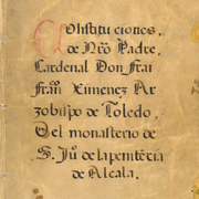 Convento San Juan de la Penitencia (Alcalá de Henares 11-10-1508) constituciones, portada.png