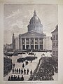 Le cortège funèbre arrive devant le Panthéon