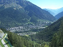 Blick auf Courmayeur