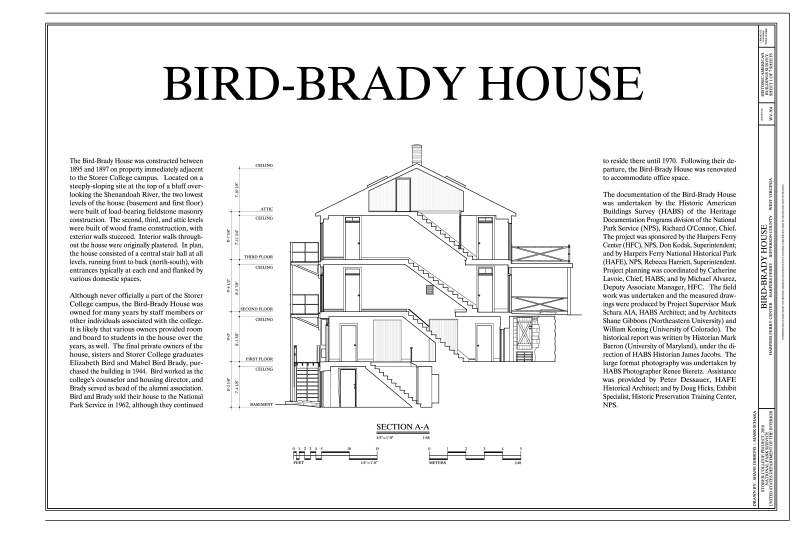 File:Cover Sheet and Section - Bird-Brady House, Camp Hill, Harpers Ferry, Jefferson County, WV HABS WV-304 (sheet 1 of 7).png