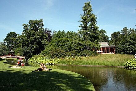 The Chinese pavilion in Frederiksberg Have serves as a tea house on Sundays during the summer
