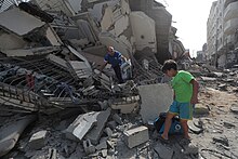 Ruins of a residential area in Gaza City on 9 October 2023 Damage in Gaza Strip during the October 2023 - 10.jpg