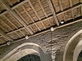 Detalle soporte estrutura de madeira igrexa Mosteiro Vilanova de Ozcos