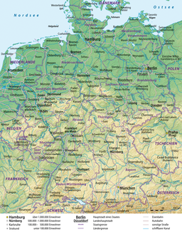 Deutschland Übersichtskarte
