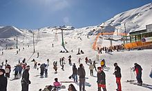 Skiers at the Dizin Ski Resort Dizin ski resort.jpg