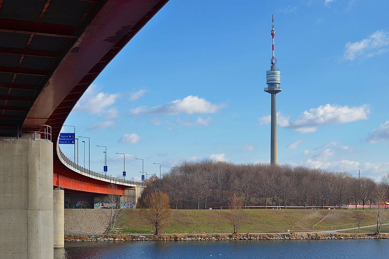 File:Donauturm and Brigittenauer Bridge.jpg