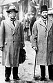 Description Dr. Babasaheb Ambedkar with Sir Muhammad Zafrulla Khan, standing outside the House of Commons when they participated in the 2nd Round Table Conference on Sept. 1931.