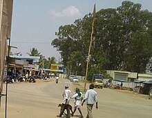 Village street Dudda RS town, Hassan.jpg