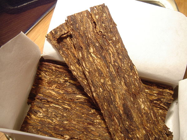 Tobacco flakes, sliced from pressed plugs