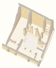 Dura Europos domus ecclesiae isometric view.svg