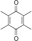 Structural formula of duroquinone