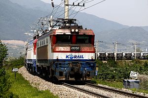 Korail freight train