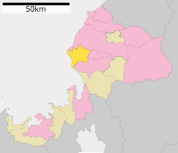 Echizens läge i Fukui prefektur