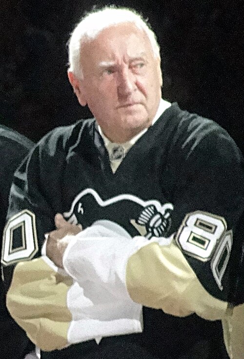 Johnston in Pittsburgh for the final regular season game at Mellon Arena, April 2010.