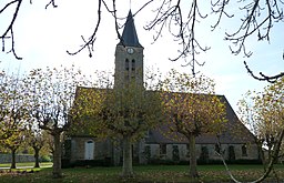 Kyrkan Saint-Christophe i Aubepierre.
