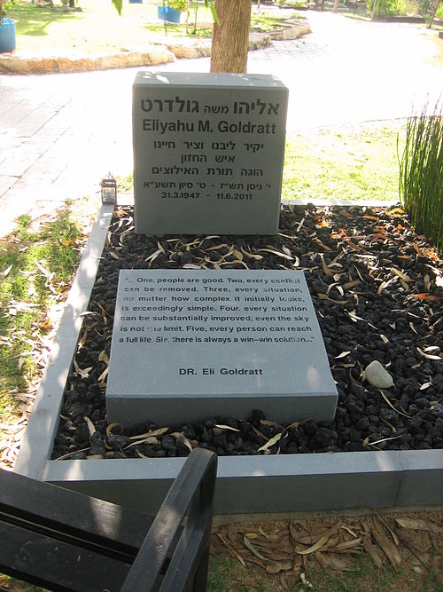 Eliyahu M. Goldratt's grave