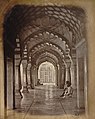 Enfilade of cusped arches in the Bibi-ka-Maqbara, Aurangabad; a photo by Henry Mack Nepean, 1868.jpg