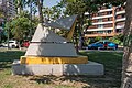 * Nomination Gray Boat Sculpture. Ñuñoa Square. --Rjcastillo 02:23, 23 December 2023 (UTC) * Promotion  Support Good quality,but shame about the deep shadows.--Agnes Monkelbaan 05:32, 23 December 2023 (UTC)