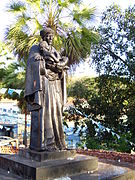 Statue of Saint Benedict the Moor in Cuiabá, Mato Grosso, Brazil