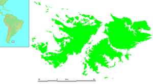 Location of Port Louis in the Falkland Islands. Falkland Islands - Port Louis.png