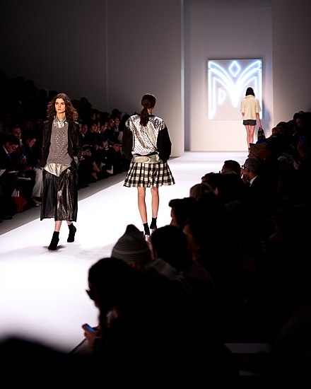 Fashion designers typically use a runway of models to showcase their work.
