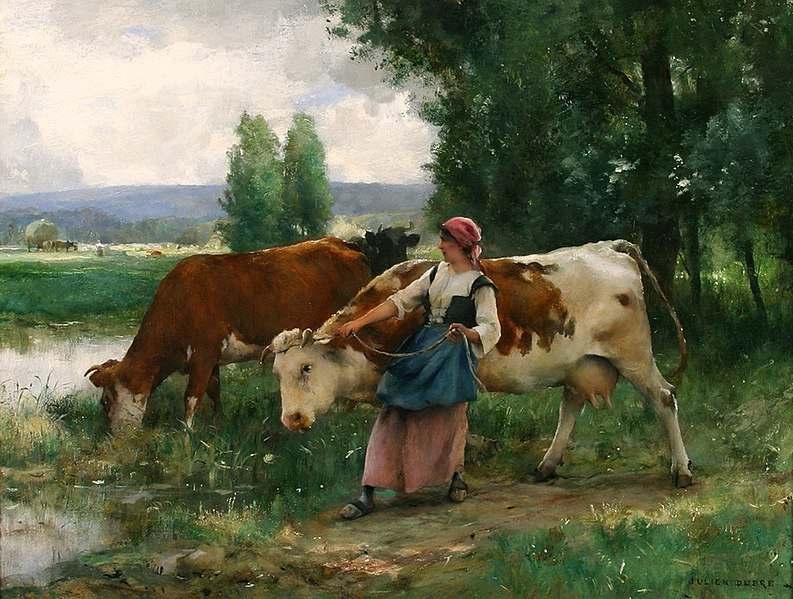 Fichier:Femme et vaches par l'eau Julien Dupré.jpg