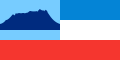 Vlajka Sabahu se symbolem Kinabalu
