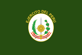 Bandera del Ejército del Perú.