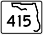 State Road 415 marker