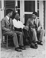 Franklin D. Roosevelt, Rosser Shelton, and William L. Brady in Warm Springs, Georgia - NARA - 196153.jpg