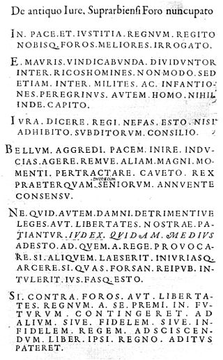 <span class="mw-page-title-main">Fueros de Sobrarbe</span>