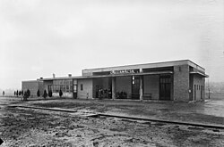 A vasútállomás 1955-ben