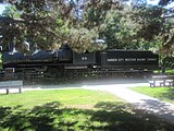 The Garden City Western Railway Company train on display in Finnup Park