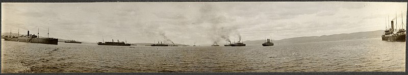 File:Gaspe Harbour, troopships at anchor (18910809244).jpg