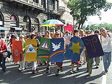 2008 Budapest Gay Dignity Procession (Meleg Meltosag Menet) Gaypride Budapest assoc.JPG