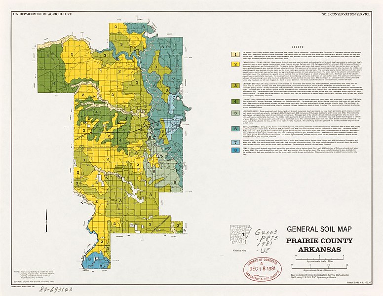 File:General soil map, Prairie County, Arkansas LOC 83693143.jpg