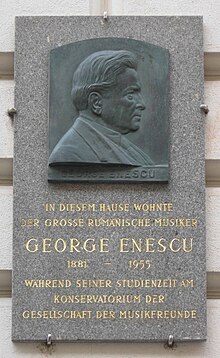 George Enescu Vienna Frankenberggasse 6 = Apfelgasse 6.jpg