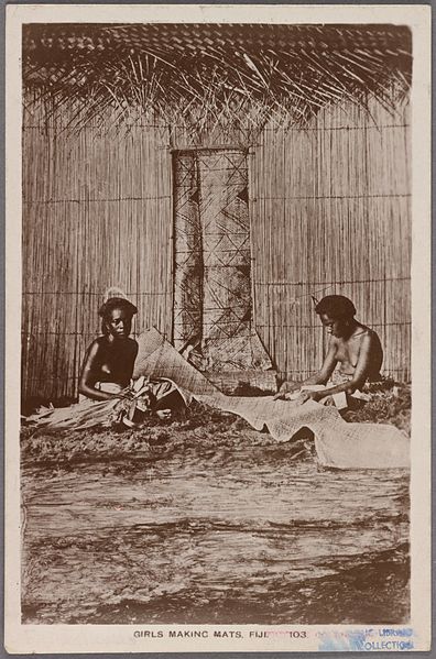 File:Girls making mats, Fiji (NYPL Hades-2359165-4043521).jpg