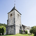Glockenturm und Kreuzgangsbogen des ehemaligen Klosters