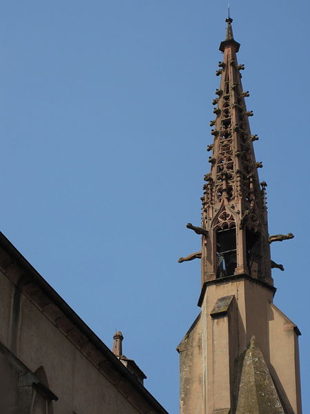 File:Gothic spire of the former Franciscan church, now protestant church, of Sélestat, Alsace.jpg