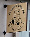 Thumbnail for File:Granny's Kitchen name sign, High Street, Lampeter - geograph.org.uk - 6178757.jpg