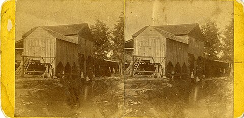 A grist mill, c. 1880