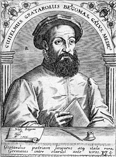 Guglielmo Gratarolo Italian doctor and alchemist