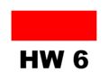 Alternatives Wegzeichen des HW 6