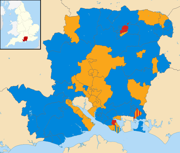 Hampshire UK local election 2005 map.svg
