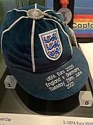 Harry Kane England cap at the London Museum.jpg