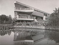 Nord- und Gartenseite, 1933 Foto: Alice Kerling (vom Teich aus)