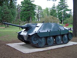 Hetzer vo Worthingtonskom tankovom múzeu v Bordene (Ontário, Kanada).